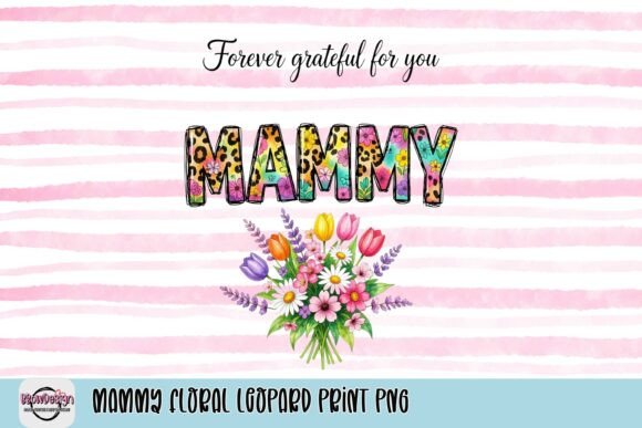Download Mammy Floral Leopard Print PNG - Leopard Collection