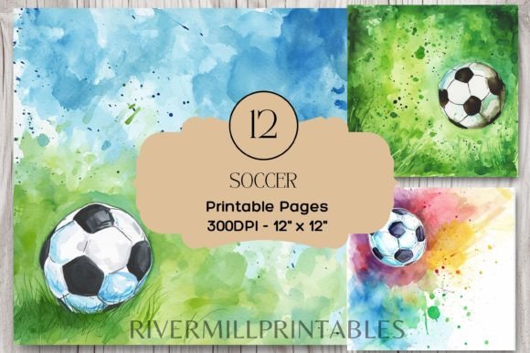 Download Soccer Ball Digital Paper Pack - Soccer ball digital paper Collection