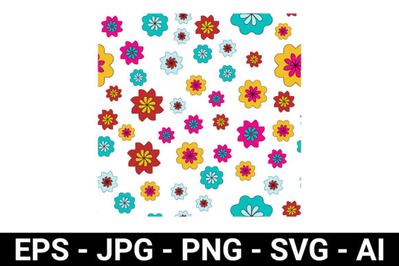 Download Colorful Flower Petal Seamless Pattern - Premium Resources