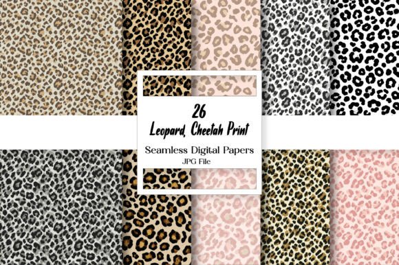 Download Leopard, Cheetah Print Digital Paper - Leopard Collection