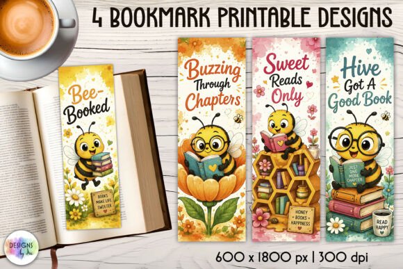 Download Bee Reading Printable Bookmarks - Bee Collection