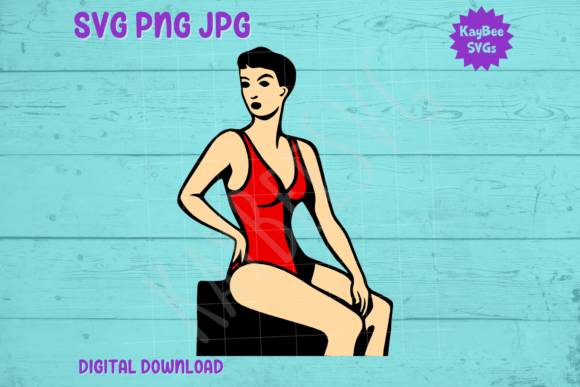 Download Vintage 1960s Bathing Suit Swimsuit SVG - Bathing suit Collection
