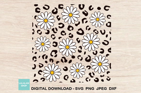 Download Leopard Daisy Seamless Pattern - Premium Bundle