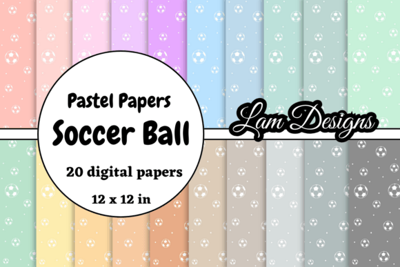 Download Hand-drawn Soccer Ball Digital Papers - Soccer ball digital paper Collection
