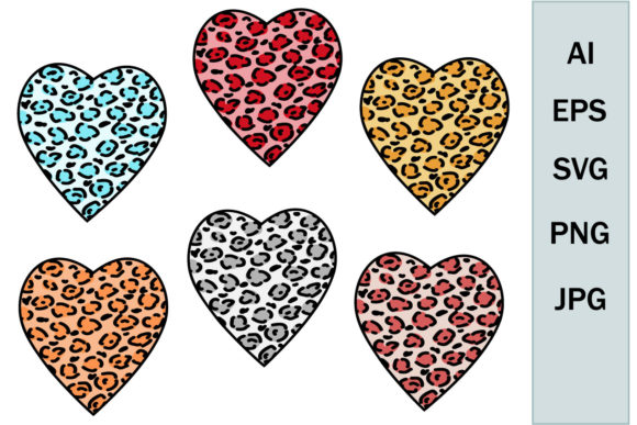 Download Heart Print Leopard Romantic Decor SVG - Leopard Collection
