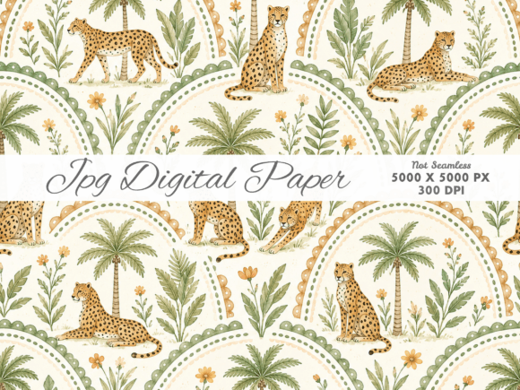 Download Safari Leopard Arch Pattern Digital Pape - Premium Resources
