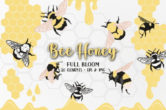 Download Bee Honey Clipart Vectors, Design - Bee Collection